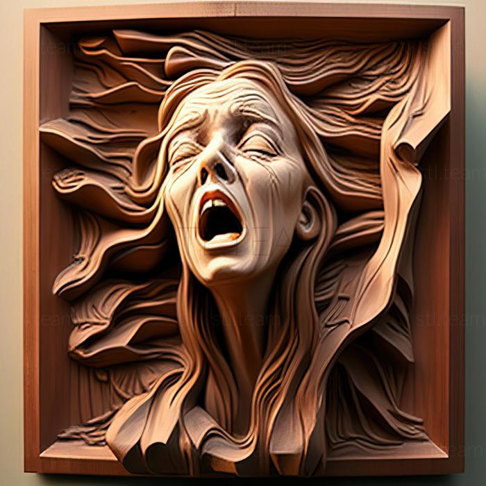 3D модель Джина Марі Бернардіні, американська художниця (STL)